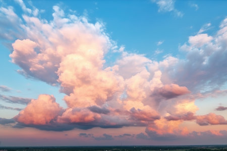 beautiful sky and clouds evening photoraphy Generated AIの素材