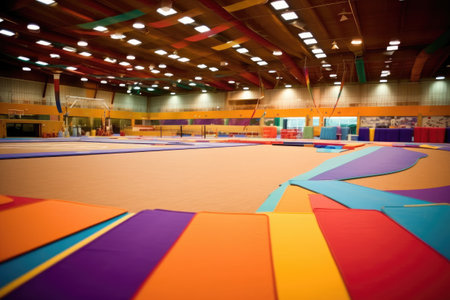 indoor gymnastics studio design ideas photoraphy Generated AIの素材