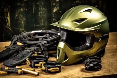 bmx bike tools and equipment photoraphy Generated AIの素材