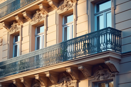 Balcony Classic Building Stock Photos photography Generated AIの素材