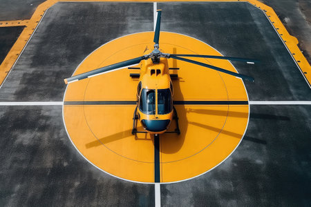 Helicopter Landing Pad Stock Photos photography Generated AIの素材