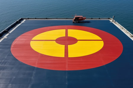 Helicopter Landing Pad Stock Photos photography Generated AIの素材