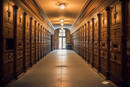 Post Office Inside Building Stock Photos photography Generated AIの素材