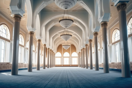 mosque Building inside Stock Photos photography Generated AIの素材