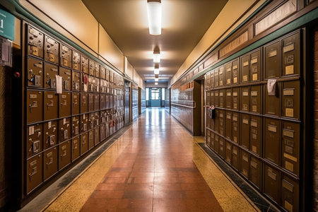 Post Office Inside Building Stock Photos photography Generated AIの素材