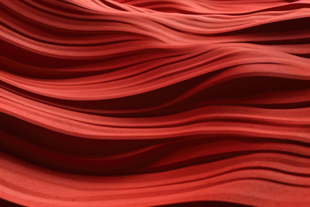 stock photo of an vertical artficial red topography line art photography Generated AIの素材