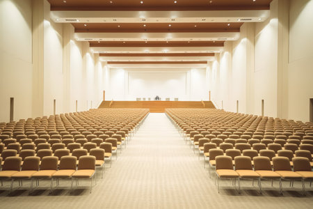 stock photo of empty auditorium room photography Generated AIの素材