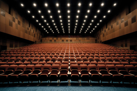 stock photo of empty auditorium room photography Generated AIの素材