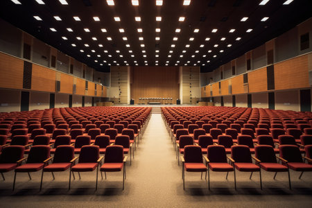 stock photo of empty auditorium room photography Generated AIの素材