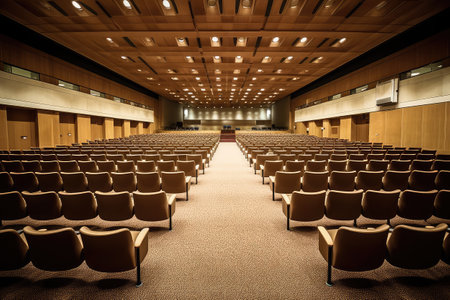 stock photo of empty auditorium room photography Generated AIの素材