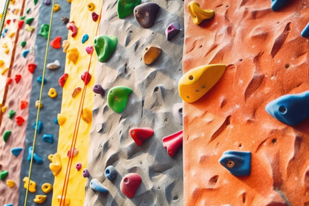 wall climbing outdor arena Profesional Photography AI Generatedの素材
