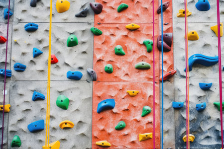wall climbing arena with equipment Profesional Photography AI Generatedの素材