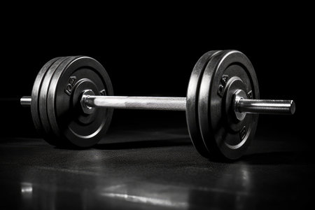 Weight Lifting Equipment professional photography AI Generatedの素材