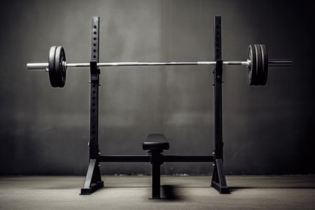Weight Lifting Equipment professional photography AI Generatedの素材