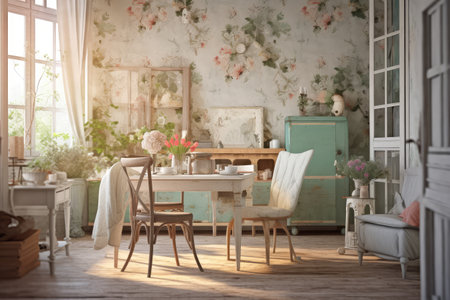 Shabby Chic interior design ideas professional advertising photographyの素材