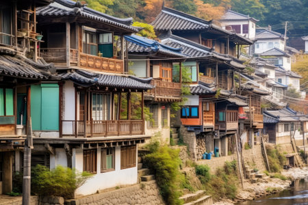 Traditional Houses Home In South Korea professional advertising photographyの素材