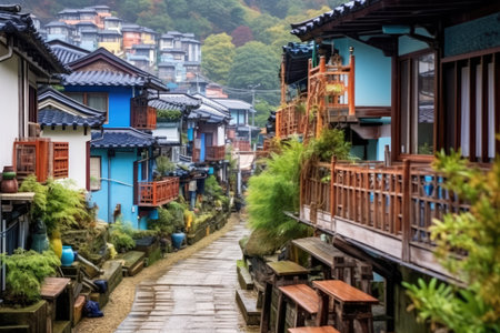 Traditional Houses Home In South Korea professional advertising photographyの素材