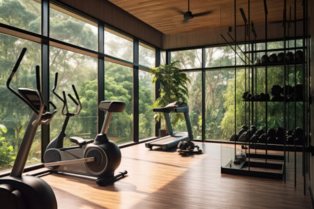 gym at home inspiration design professional advertising Photography ai generatedの素材