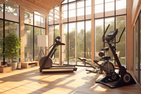 gym at home inspiration design professional advertising Photography ai generatedの素材