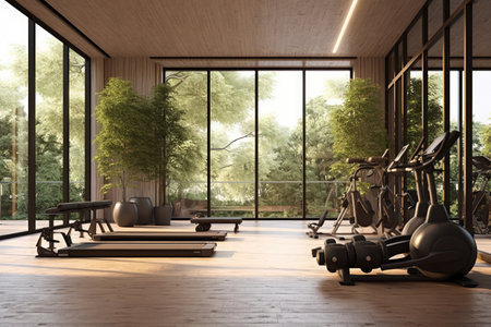 gym at home inspiration design professional advertising Photography ai generatedの素材