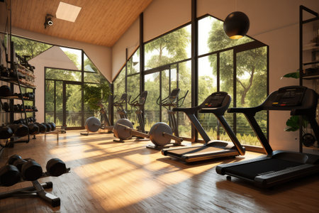gym at home inspiration design professional advertising Photography ai generatedの素材