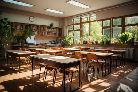classroom in the school professional advertising photographyの素材