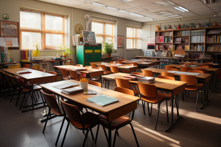 classroom in the school professional advertising photographyの素材