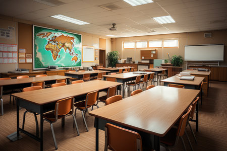 classroom in the school professional advertising photographyの素材