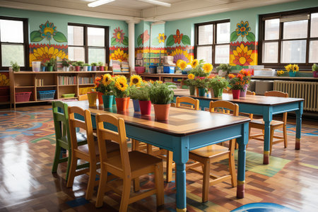 Kindergarten Classroom situation professional advertising photographyの素材