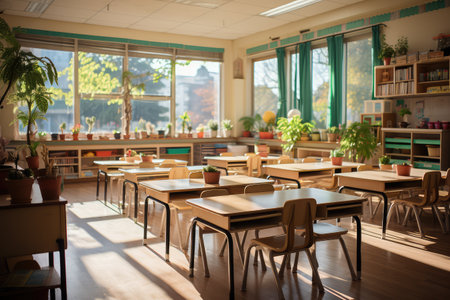 Kindergarten Classroom situation professional advertising photographyの素材