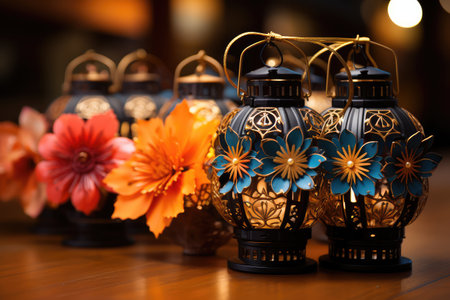 traditional traditional asian lantern professional advertising photography ai generatedの素材