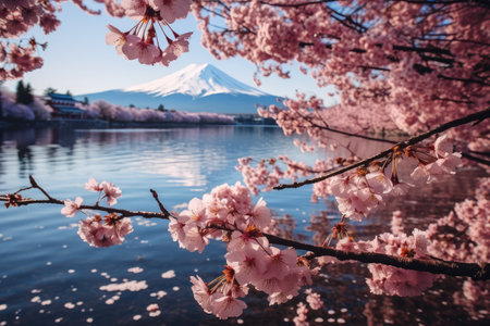 mountain fuji view japanese vacation traveling destination professional photograpyの素材