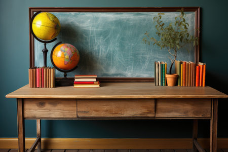 the situation in the classroom complete with a blackboardの素材