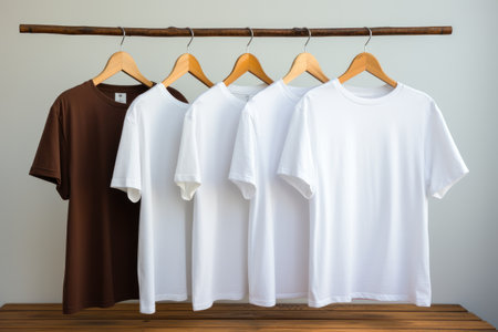 hanging t shirt for photo product professional advertising photographyの素材