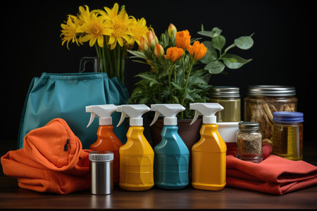 cleaning tools and equipment professional photographyの素材