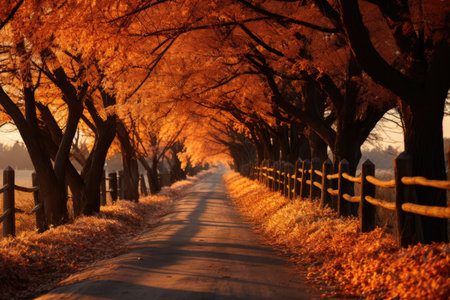 beautiful autumn atmosphere professional advertising photographyの素材