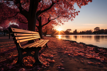 beautiful autumn atmosphere professional advertising photographyの素材
