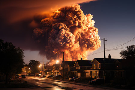 stock photo of big explosion professional advertising photographyの素材