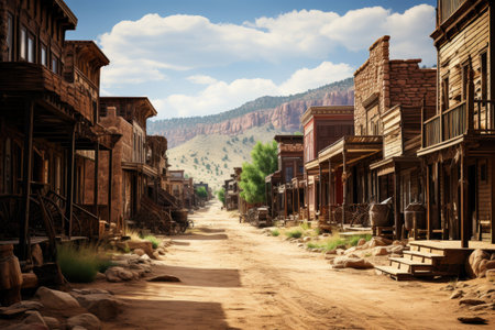 stock photo of old west town professional advertising photographyの素材