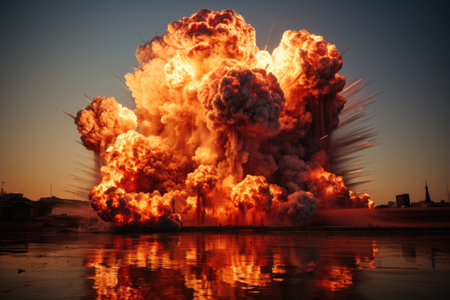 stock photo of big explosion professional advertising photographyの素材