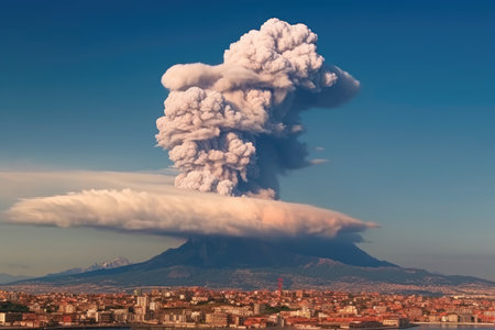 stock photo of volcanic eruption professional advertising photographyの素材