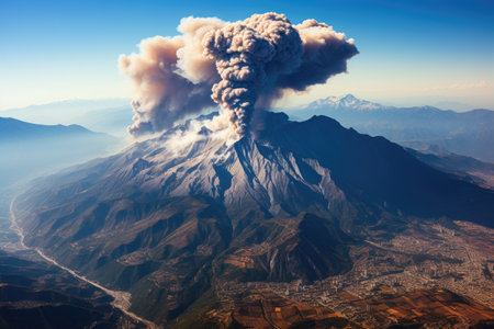stock photo of volcanic eruption professional advertising photographyの素材