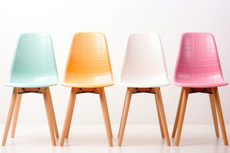 stock photo of chair pastel color style professional photographyの素材