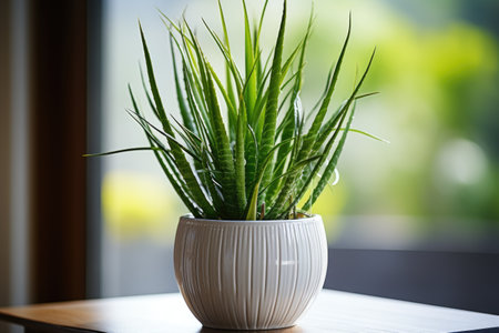 Aloe vera houseplant for home decoration professional photographyの素材