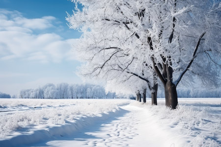 The Beginning of winter is bustling in the white snowy city professional photographyの素材
