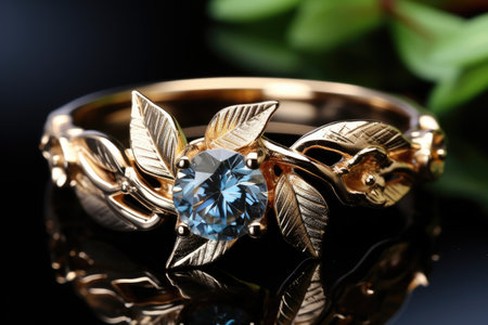 Unique smooth slender diamond womens wedding ring shines clear professional photographyの素材