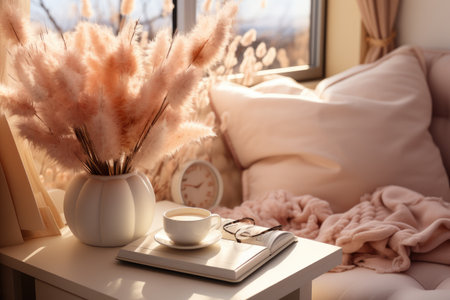 beautiful feminine desk accessories professional photographyの素材