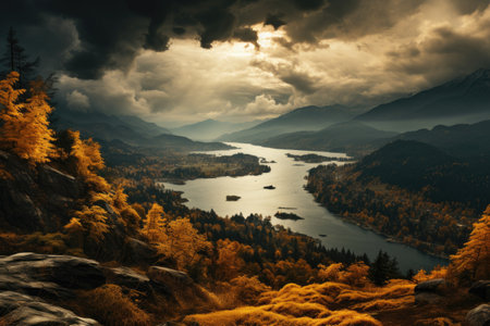 The autumn storm is coming professional photographyの素材