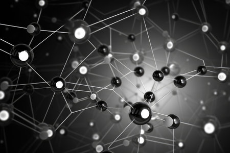 Digital neural molecular network professional photographyの素材