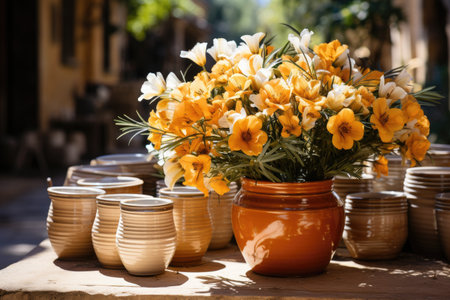 beautiful flower bouquet in sunlight professional photographyの素材